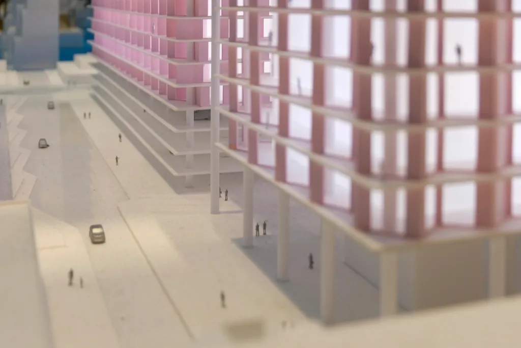 Maquete de empreendimento em escala